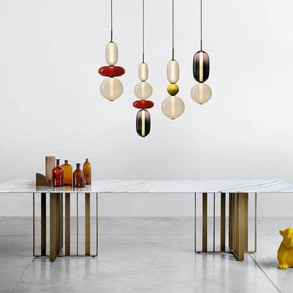 Vibrant Glass Drop Ceiling Light
