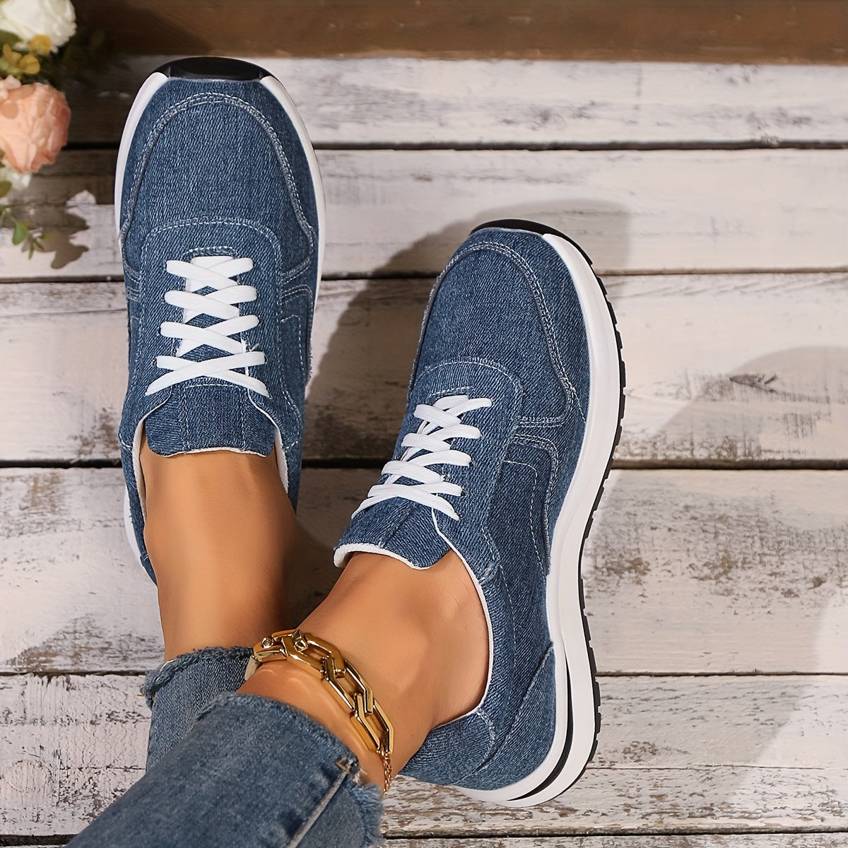 Soft Casual Blue Jeans Shoes