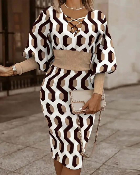 Chic Graphic 2 Piece Outfit - Luxivelle