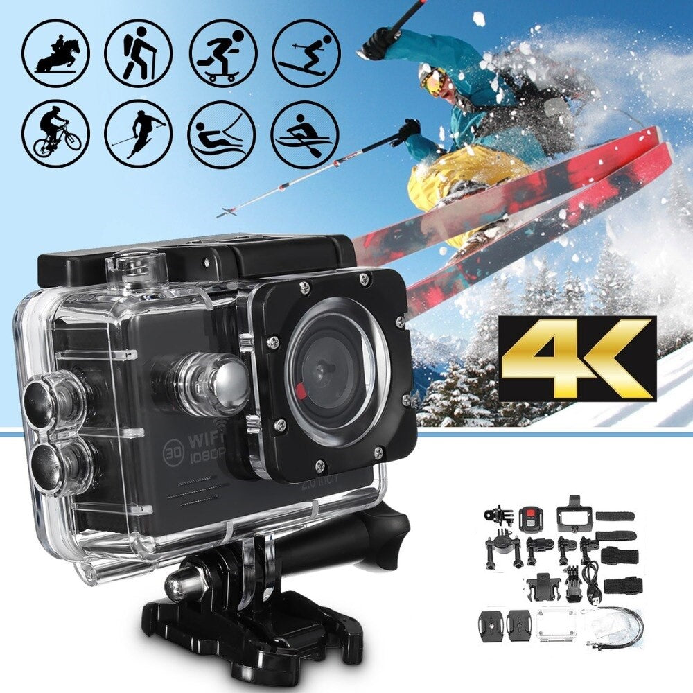 High Definition Waterproof Action Cam 12MP WiFi