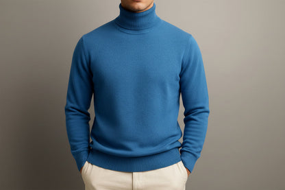Classic Fit Men's Turtleneck Sweater - Luxivelle