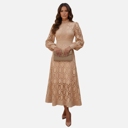 Women Elegant Midi Dress Breathable