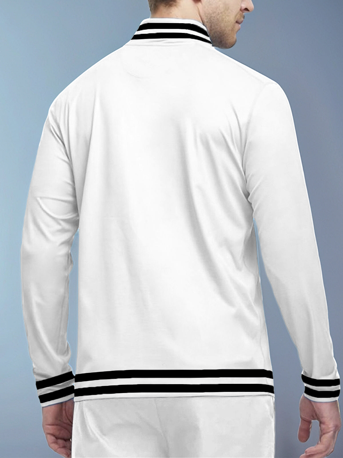 Casual Navy Blue Men's Golf Quarter Zip Shirt