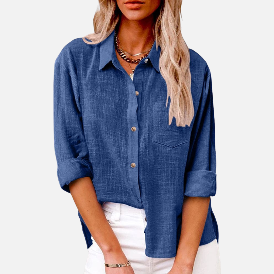 Margot | Women's Button-Down Linen Shirt