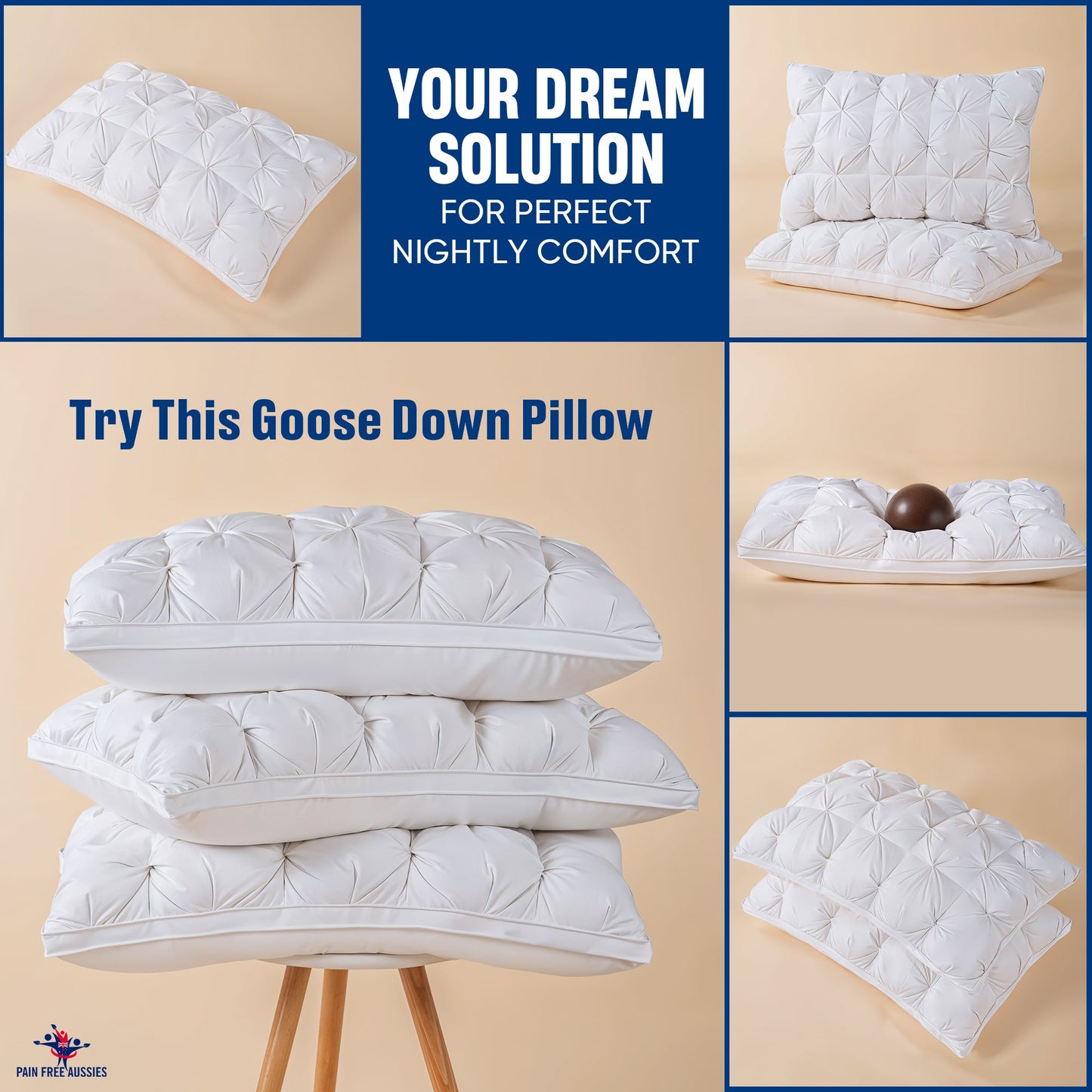 Soft Feather Pillow – Plush Sleep Comfort