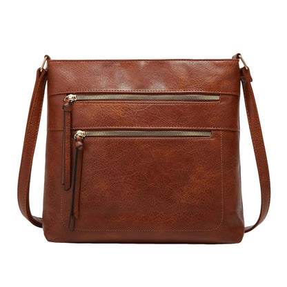 Classic Small Leather Crossbody Handbag for Women