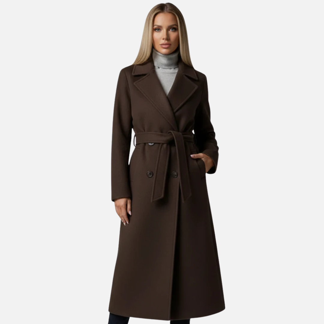 Women’s Long Belted Jacket Trench Coat