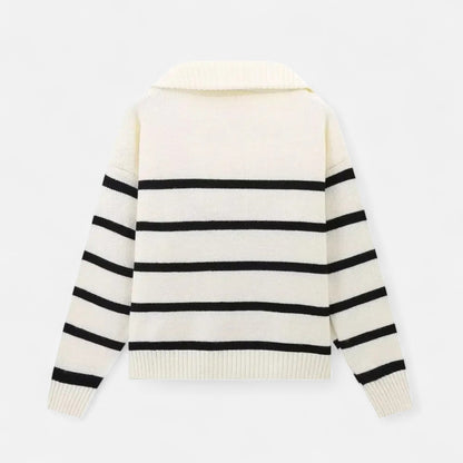 Ladies Classic Breton Style Sweater