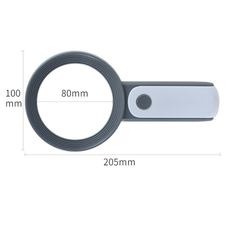 Compact 20X Portable Magnifying Glass for Reading