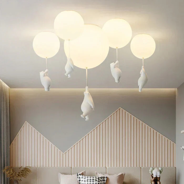 Cute Bear Nursery Pendant Light