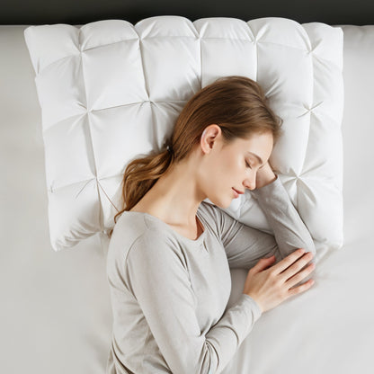Plush Down Pillow for Side and Back Sleepers