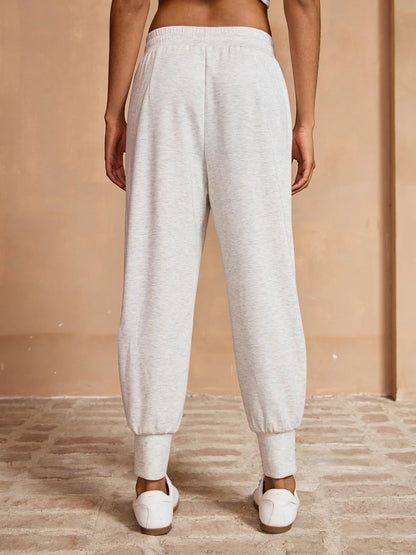 Comfortable Elastic Waist Floral Bloomer Pants
