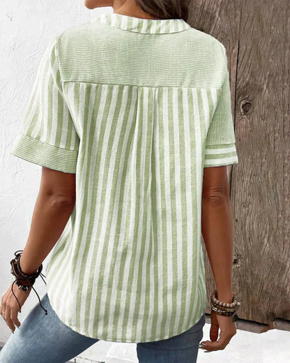 Comfortable Casual Striped Shirt
