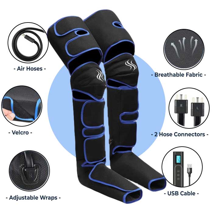 Relaxing Heated Leg Massage Wraps