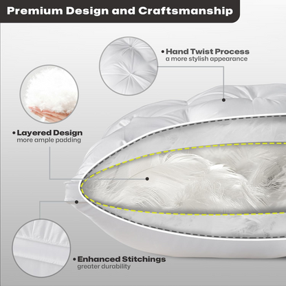 Soft Feather Pillow – Plush Sleep Comfort