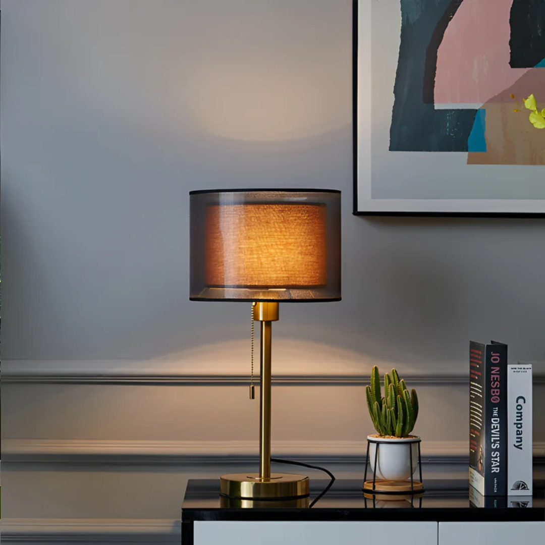 Classic Double Shade Table Lamp for Bedroom