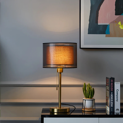 Classic Double Shade Table Lamp for Bedroom