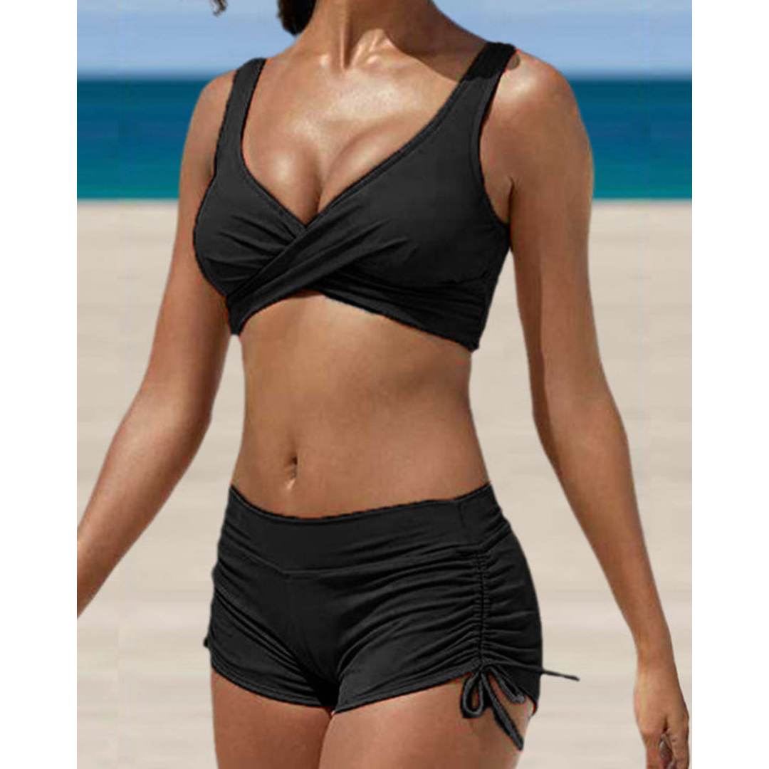 Tropical Bliss | Women's Swimwear Bikini with Adjustable Straps and V-Neckline 5