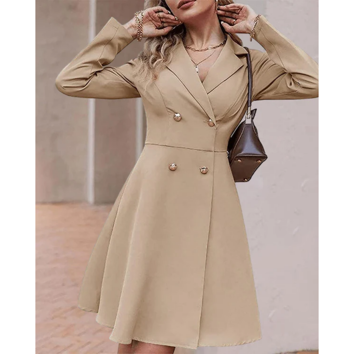 Flattering Fit Lady A-Line Long Dress - Luxivelle