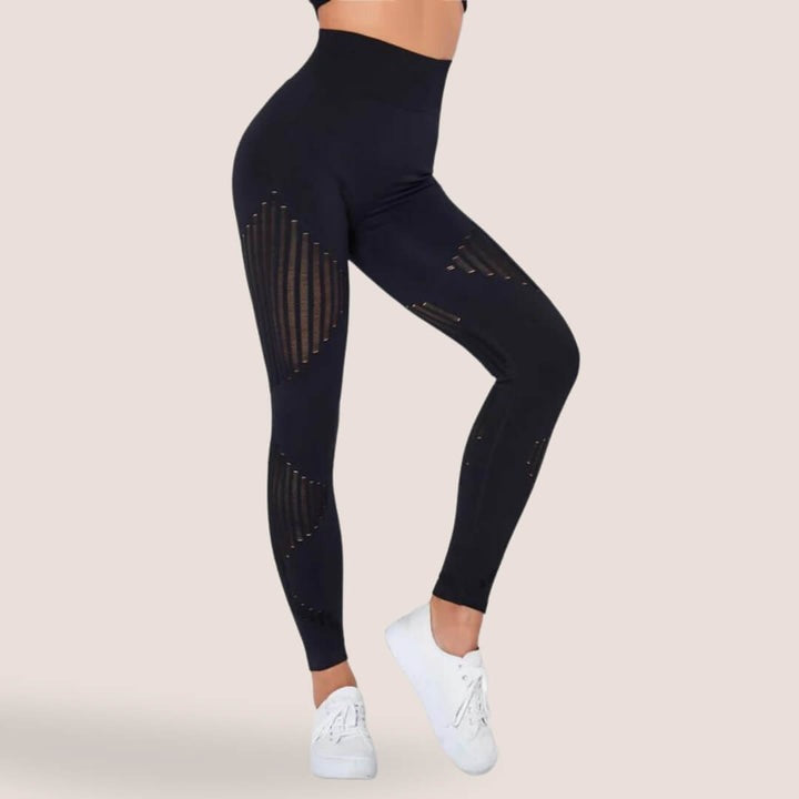 Comfortable High Waisted Full Length Women's Leggings - Luxivelle