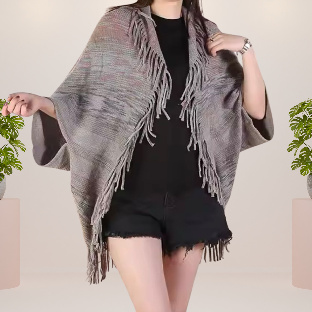 Women's Jacket - Elegant Scarf Design-4