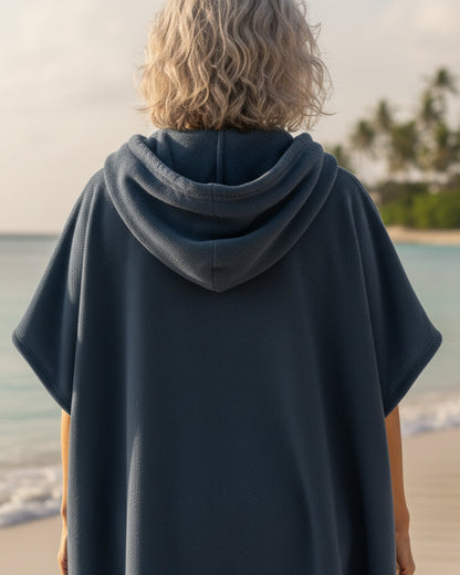 Quick-Dry Beach Poncho Microfiber Changing Robe