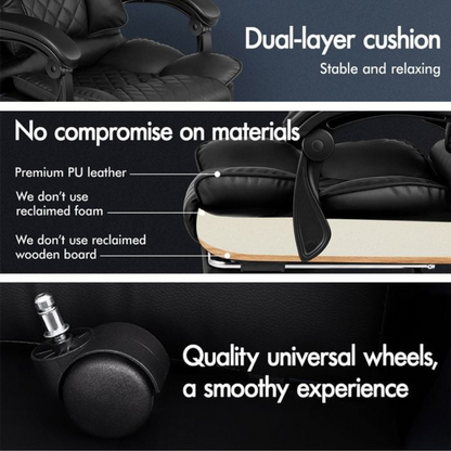Luxury Brown Leather Reclining Chair