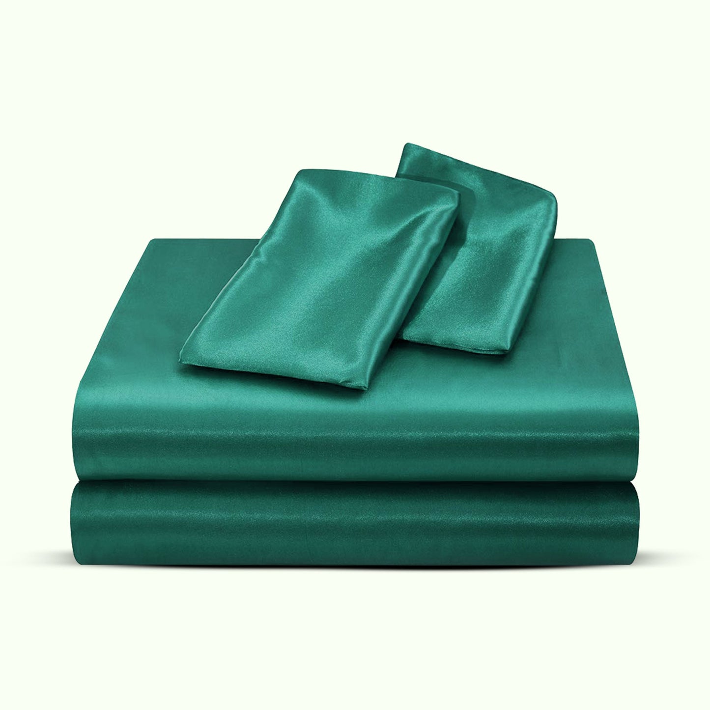 Soft Satin Bed Sheets - Full Size Sheet Set with Extra Deep Pockets