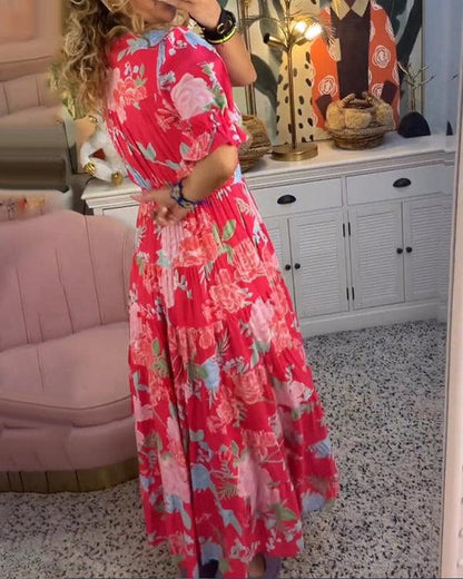 Colorful Garden Party Dress