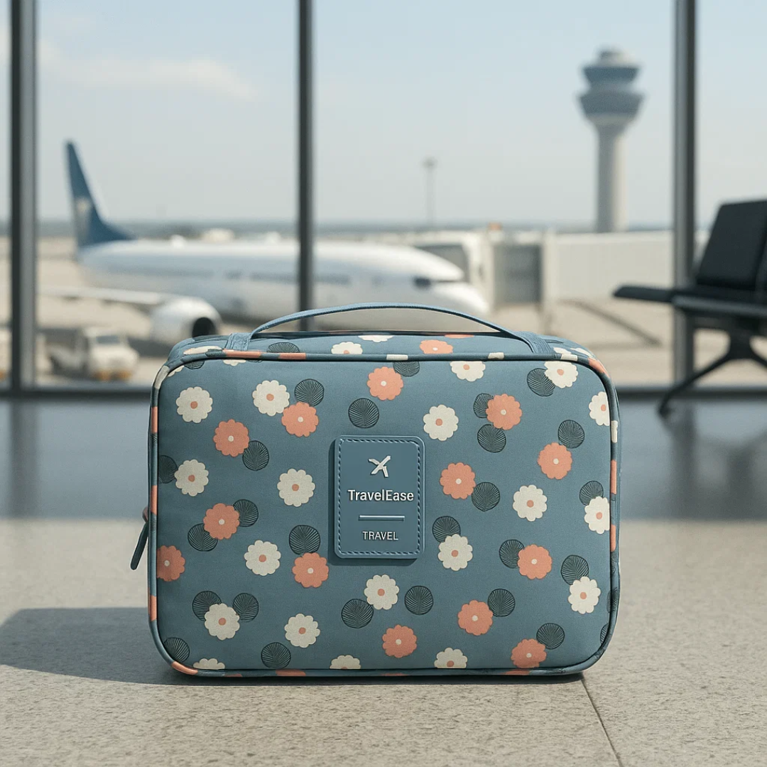 Compact Travel Toiletry Bag with Water-Resistant Design