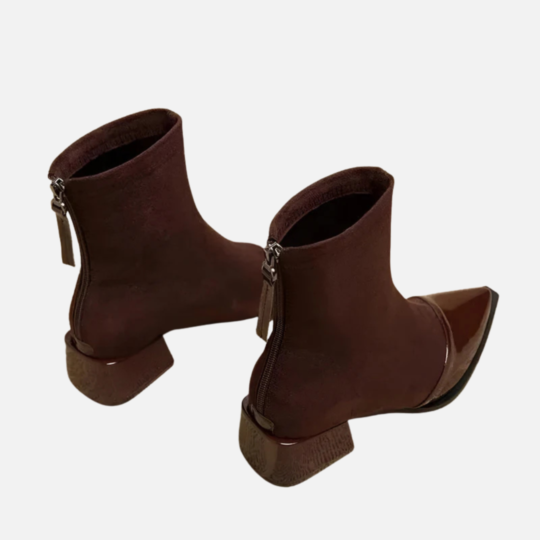 Annabel | Women's Elegant Block Heel Ankle Boots