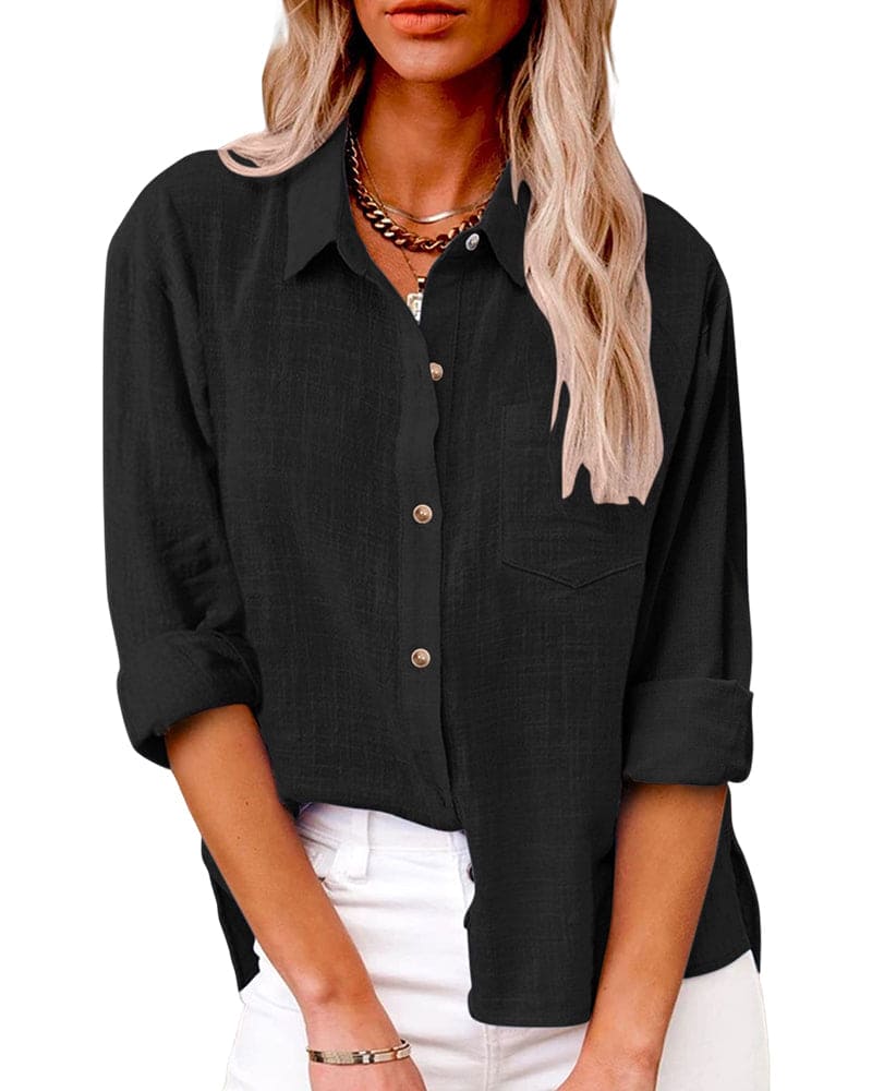 Ladies Classic Shirt with Front Pocket