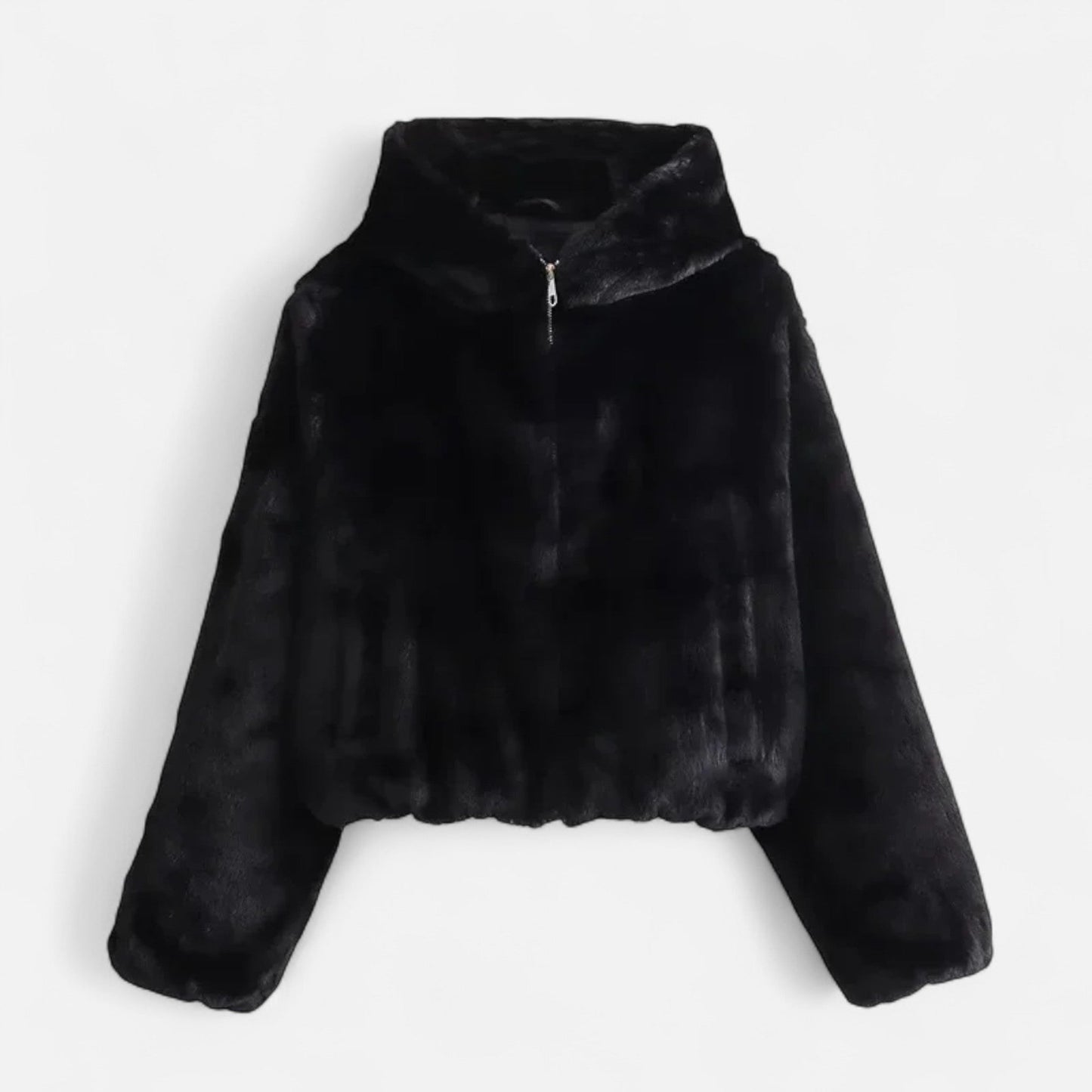 Women's Oversized Plush Faux Fur Hooded Coat