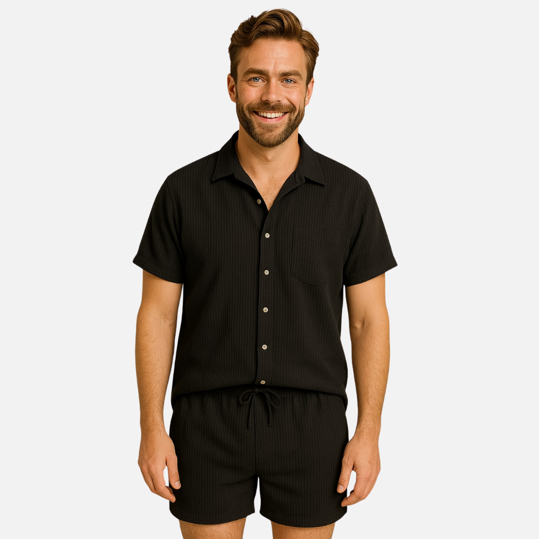 Men’s Two-Piece Linen Outfit Set