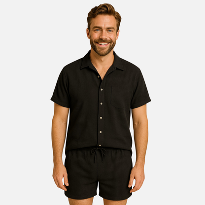 Men’s Two-Piece Linen Outfit Set