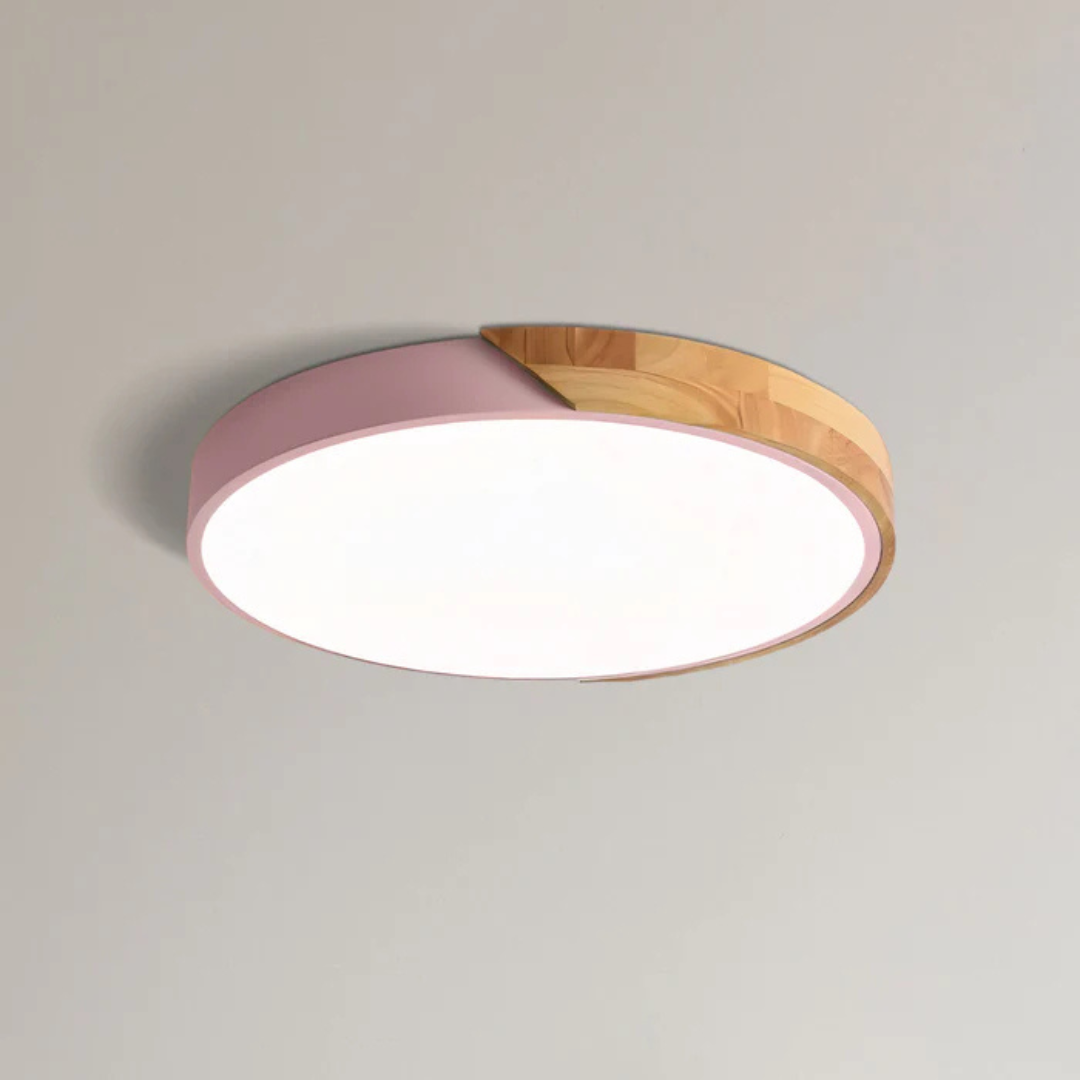 Rustic Wood LED Ceiling Lamp For Home