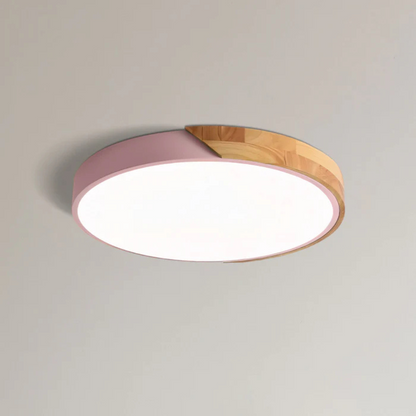 Rustic Wood LED Ceiling Lamp For Home