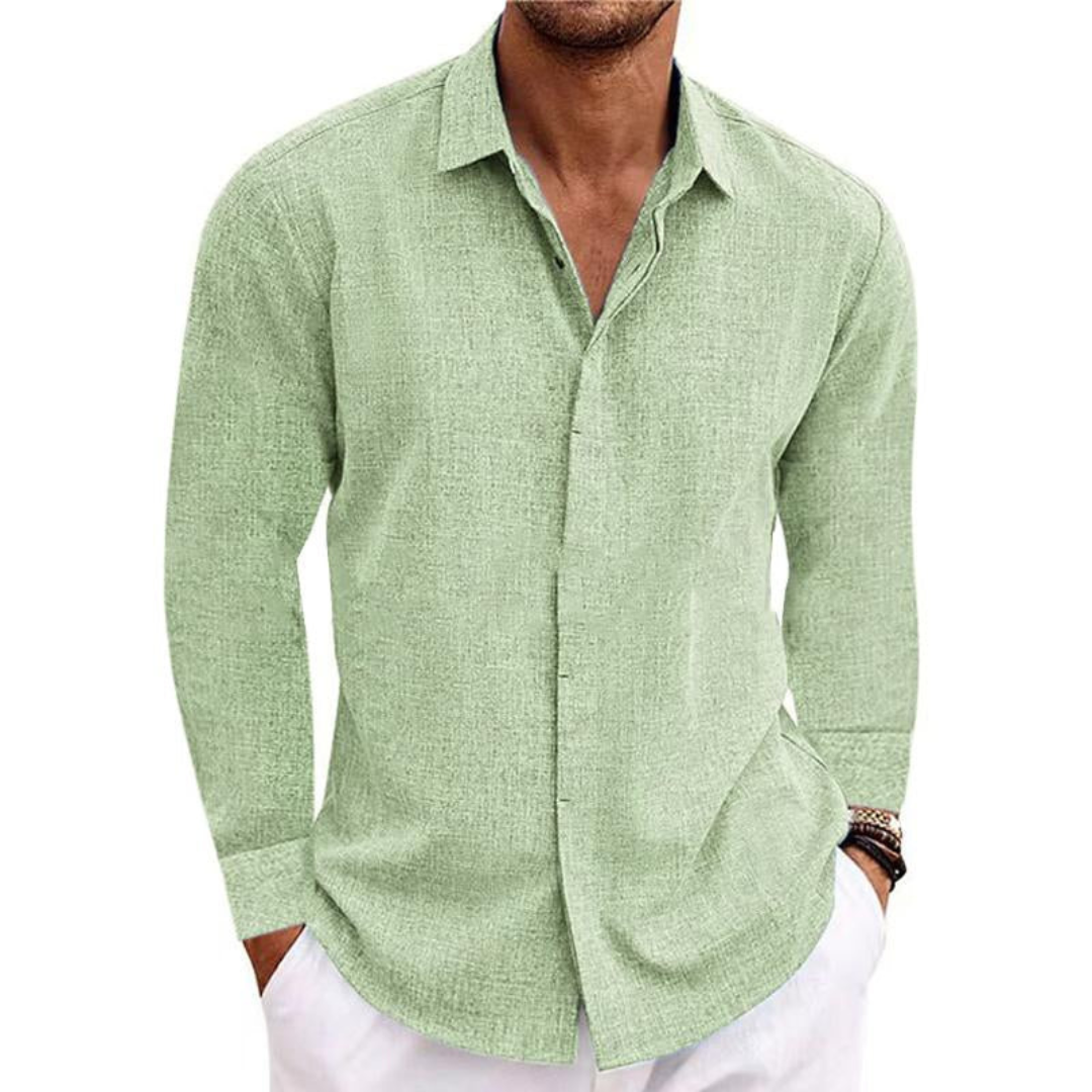 Relaxed Fit Men's Casual Button Down Shirt