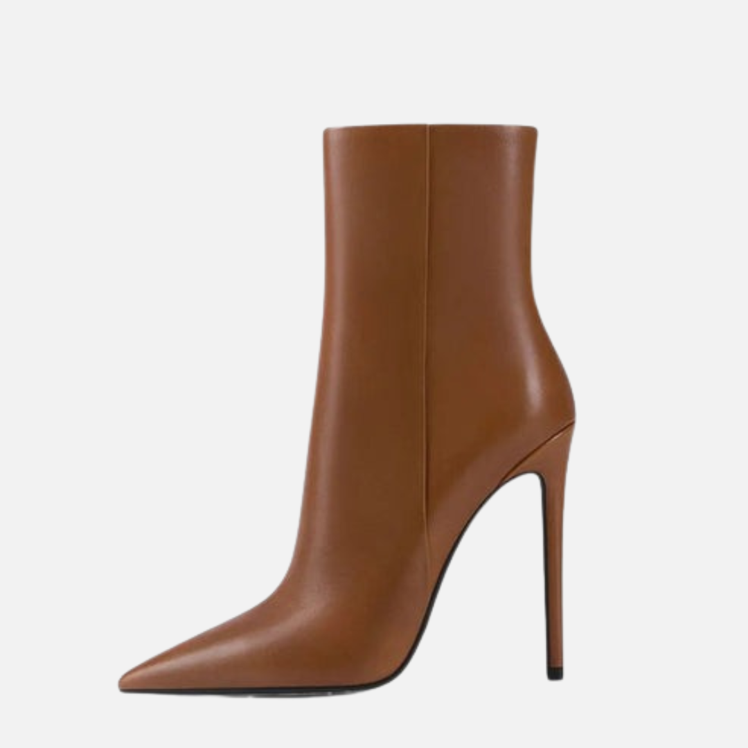 Women's Stiletto Ankle Boots - Pointed Toe High Heel Dress Boot