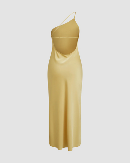 Maliah | Long Satin Party Dress for Women 4