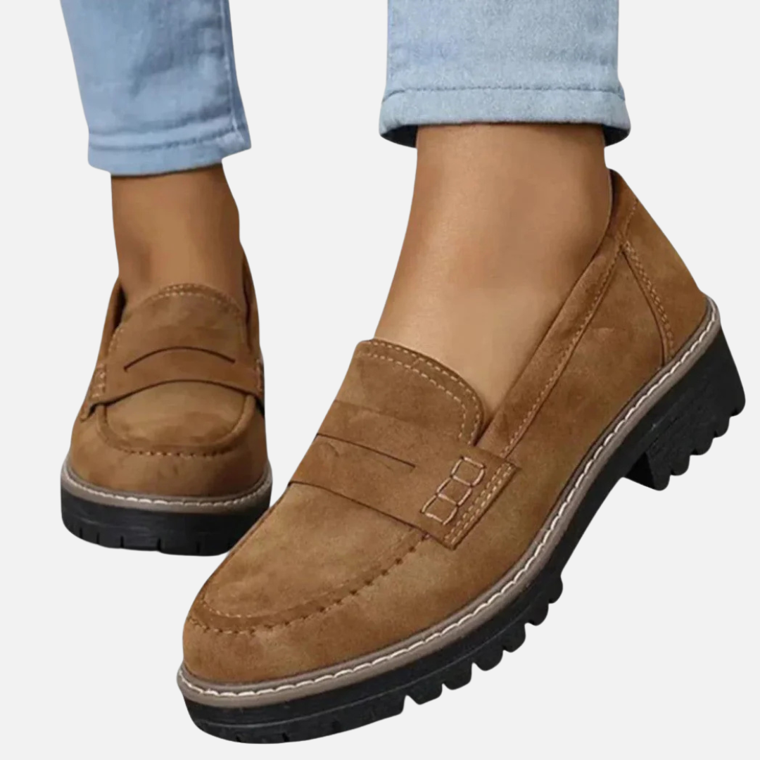 Abigail | Lug-Sole Penny Loafers