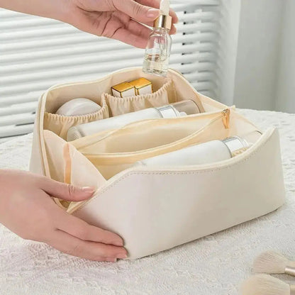 Premium Travel Makeup Case - Compact Cosmetic Organizer