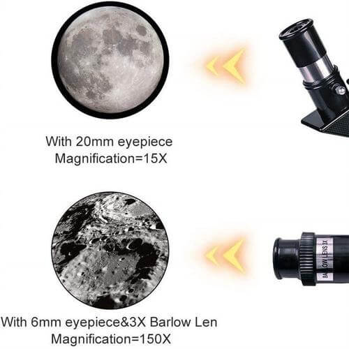 Easy View Astronomy Telescope with Tripod and 150x Zoom