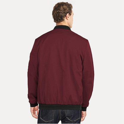 Men's Classic Zip-Up Flight Jacket