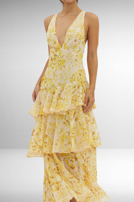 Layered Long Dress for Ladies
