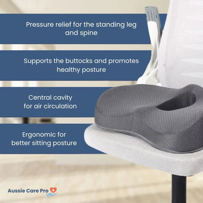 Comfortable Gel Seat Cushion – Back Pain Relief Pad
