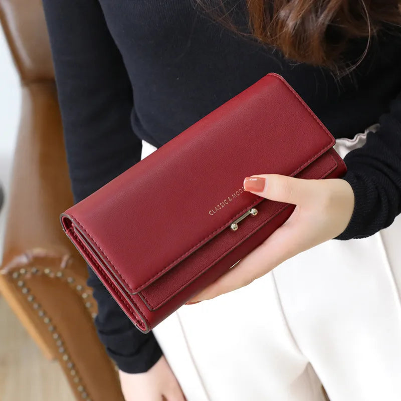 Premium Ladies Wallet Clutch with Card Holder - Luxivelle