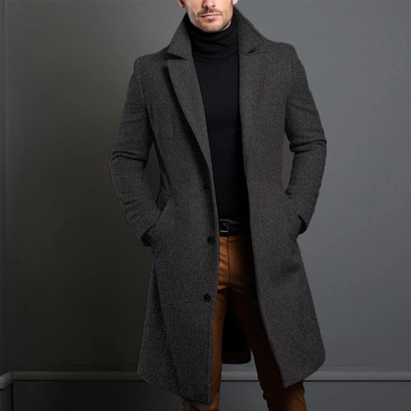 Classic Fit Mens Insulated Winter Overcoat