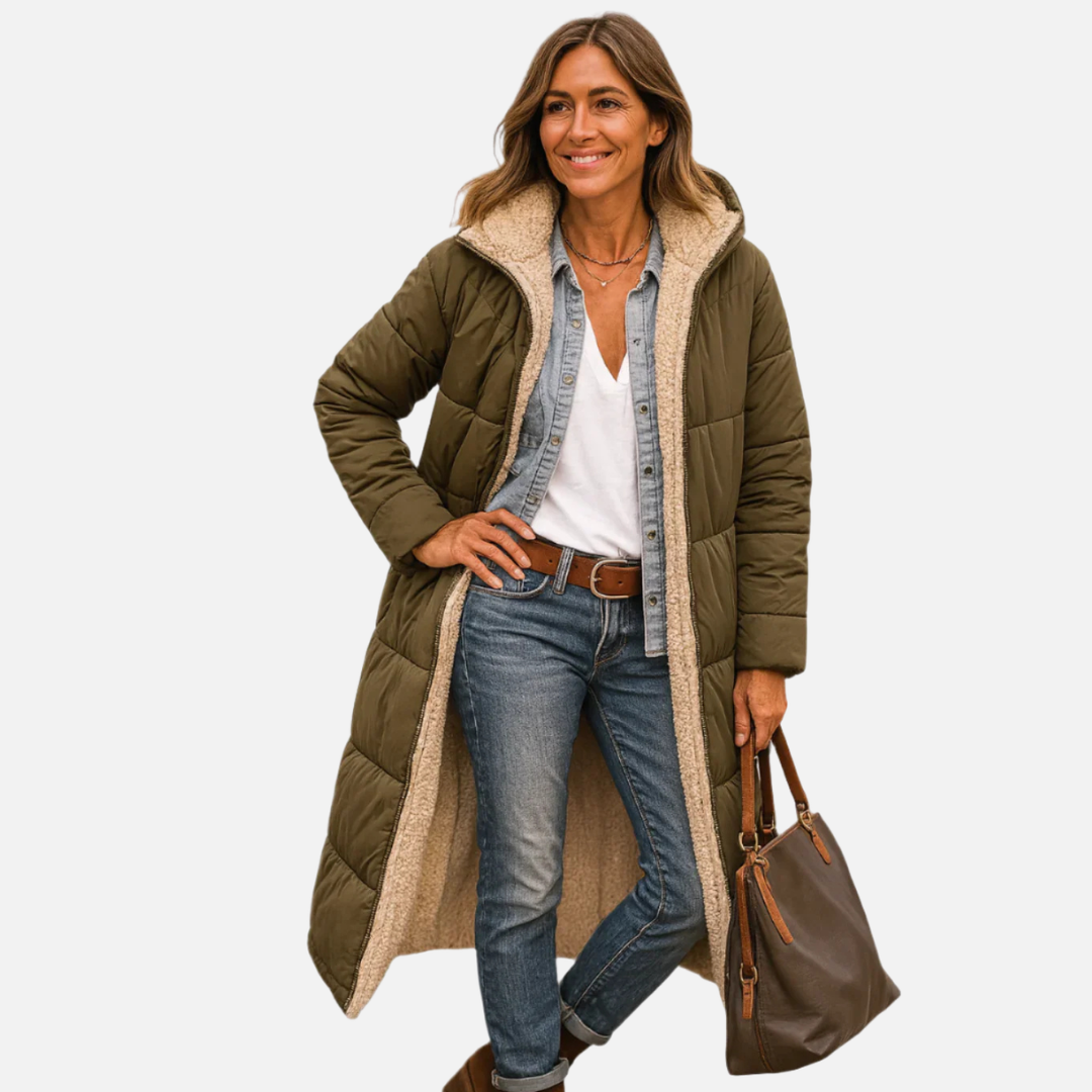 Bronte | Womens Warm Hooded Puffer Coat