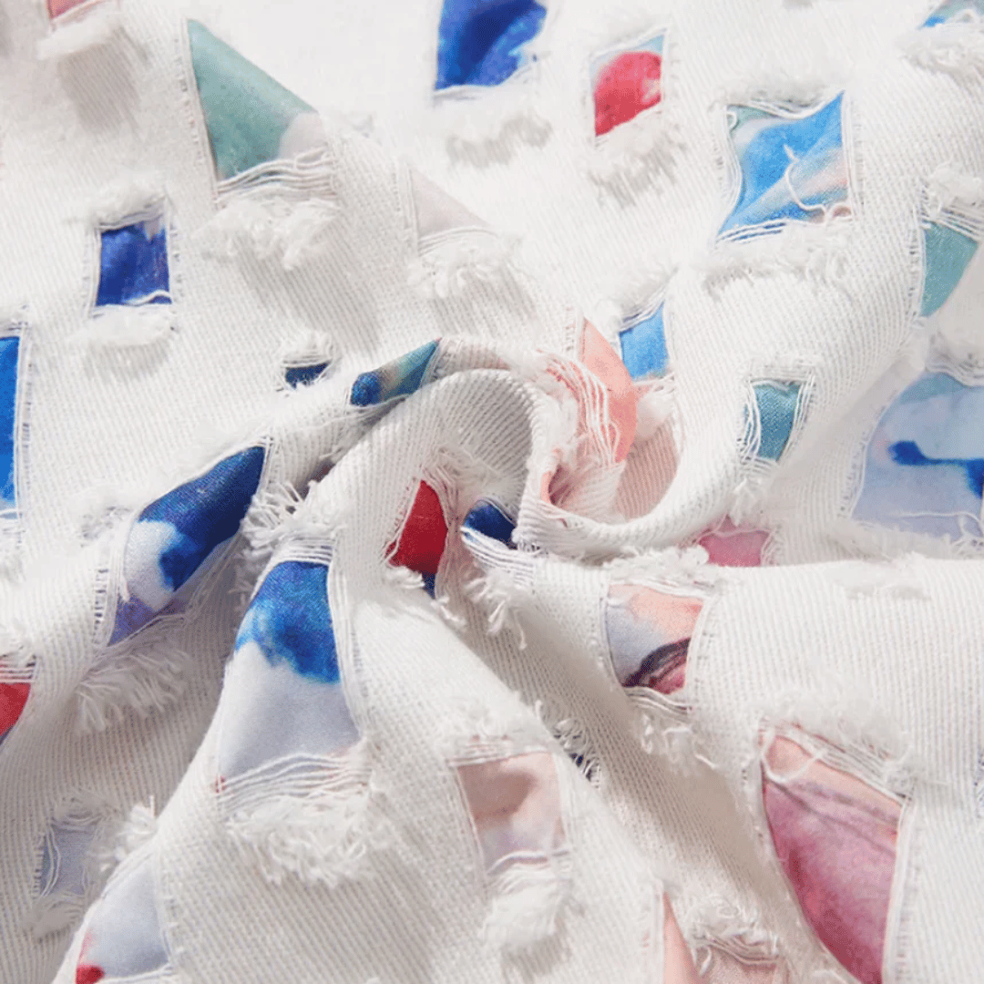 Alessandro | Denim Frayed Shirt
